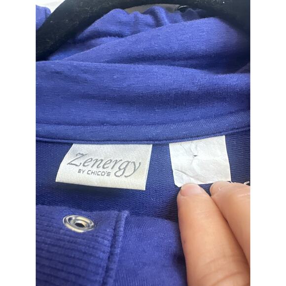 Chico’s Zenergy Samantha Dress in Polynesian Purple, Athleisure Style - Picture 6 of 11